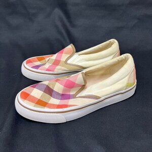 Burberry Women's Signature Check Print Slip on Sneakers - Size 7.5